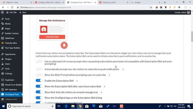 Onesignal Push Notifications Plugin for WordPress смотреть онлайн