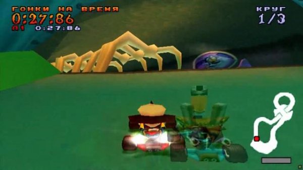 Crash Team Racing. Открытие дополнительных персонажей. Режим на время.