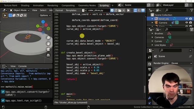 Blender+Python: Color Slices Tutorial Series, Part 3: Adding a Shape Key смотреть онлайн