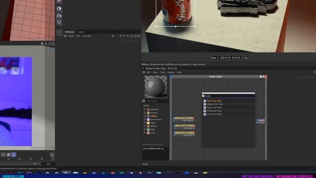 Using shader user data in C4D with Redshift proxies. смотреть онлайн