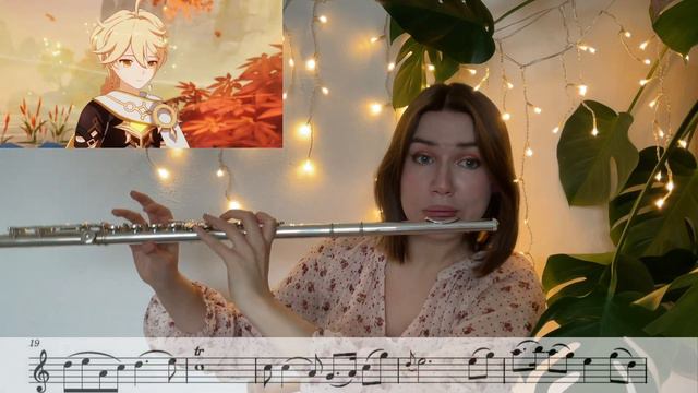 Genshin Impact - Liyue - Qiaoying Village Theme | Flute Cover [SHEET MUSIC] смотреть онлайн