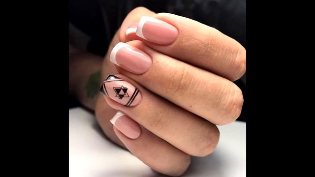 Маникюр с черным рисунком ? ИДЕИ МАНИКЮРА ? ДИЗАЙН НОГТЕЙ ??? смотреть онлайн