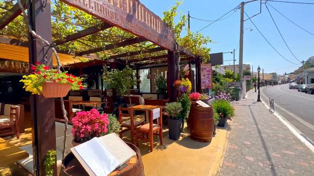 Platanias Crete, Chania, walking tour 4k, Kreta, Greece 2023 смотреть онлайн