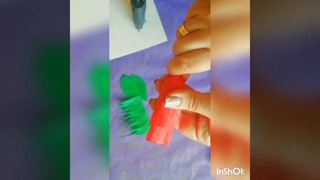 Букет роз из гофро бумаги смотреть онлайн