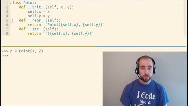 Python's __repr__ and __str__ смотреть онлайн