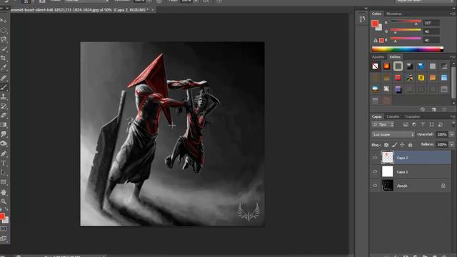 Pyramid Head Speed Art l Silent Hill l Photoshop CS6 l HD смотреть онлайн