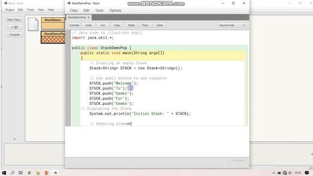STACK DENGAN FUNGSI POP() PADA JAVA смотреть онлайн