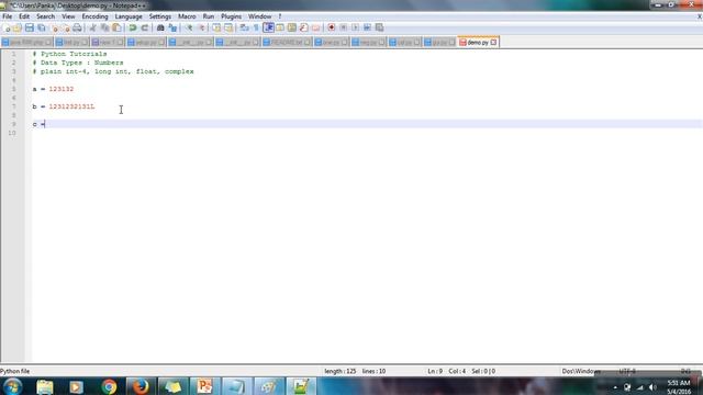 Python Tutorials #1 - Data Types : Number смотреть онлайн