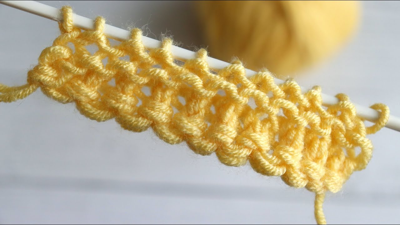 КРАСИВЫЙ набор петель на спицах смотреть онлайн