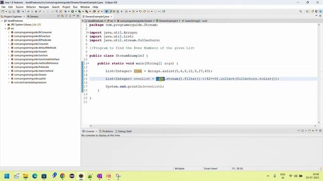 8.1 Streams Intermediate and Terminal operations | Difference of Intermediate vs Terminal operation смотреть онлайн