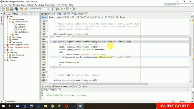 2. Login Page in java (JFrame, Mysql Database, Netbeans IDE) смотреть онлайн