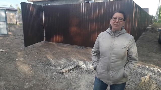 видео отзыв. забор из профнастила в пос.Якуши г.Тюмень смотреть онлайн