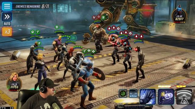 Doom Nodes 3-4, 3-5, 3-6 MARVEL Strike Force - MSF смотреть онлайн