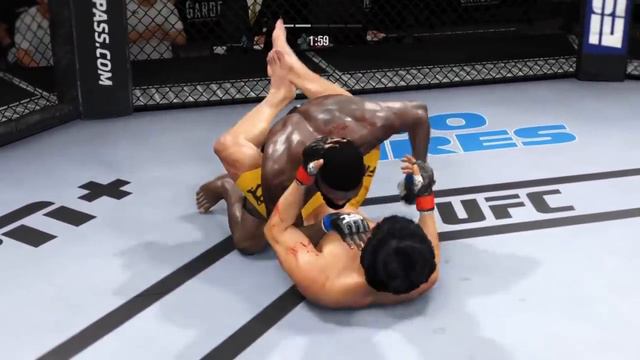 Bruce Lee vs. Curtis Blaydes | professional MMA (EA sports UFC 4) смотреть онлайн