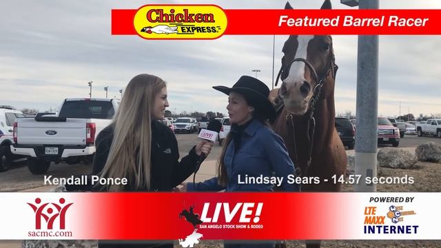 Barrel Racer Lindsay Sears at the 2018 San Angelo Rodeo смотреть онлайн