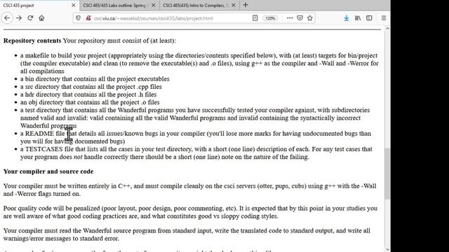 CSCI 485 (Compilers) course project смотреть онлайн