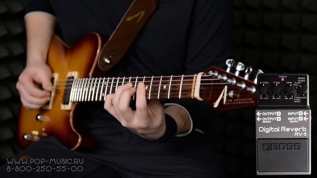 BOSS RV-5 - гитарный ревер ( Digital reverb pedal) смотреть онлайн