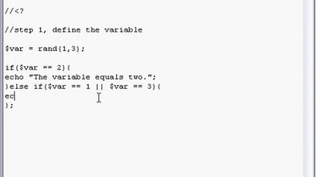 PHP Tutorial // Variables, If and Else If смотреть онлайн