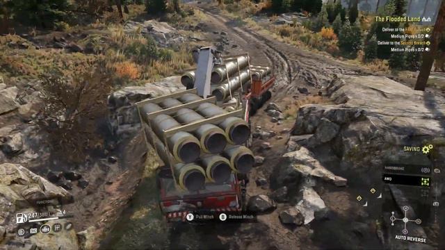 Triple Stacking Medium Pipes Is A Great Idea!!! The Flooded Land New SnowRunner Phase 9 Update/DLC