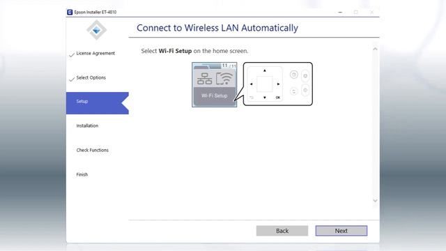 Epson EcoTank ET-4810 | Wireless Setup Using the Control Panel смотреть онлайн