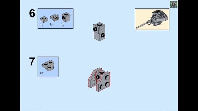 Мини ПТ-САУ Waffentrager auf E 100 из Лего смотреть онлайн