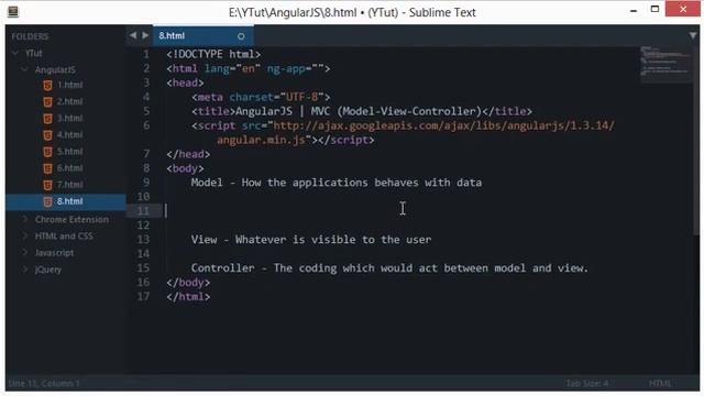 AngularJS Tutorial 8 Introduction To Model View Controller MVC смотреть онлайн