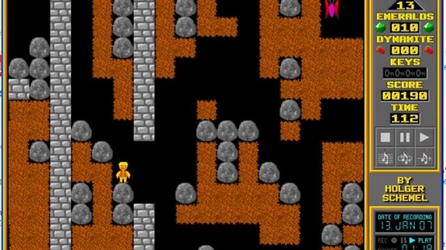 Rocks 'n' Diamonds Boulderdash Level 13