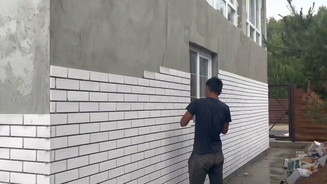 Оформление фасада гаража клинкерной плиткой смотреть онлайн