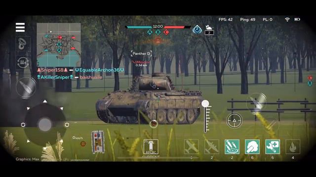 Platoon panther D ( war thunder mobile) смотреть онлайн