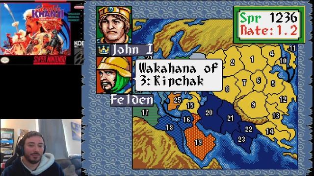 Genghis Khan II Clan of the Gray Wolf (SNES) - Genghis Khan Scenario смотреть онлайн