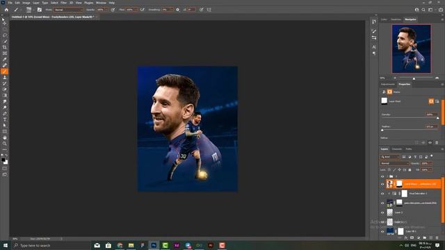 Lionel Messi Poster Design | Free PSD? | Photoshop Tutorial смотреть онлайн