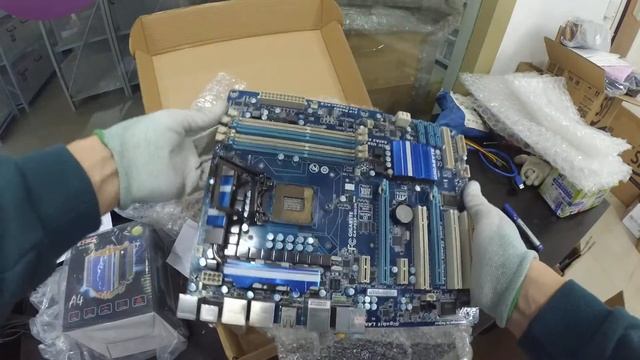 Матплата Gigabyte GA-P55A-UD3R (Обзор посылки №84833) смотреть онлайн