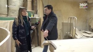 Мастера создают купели из дерева