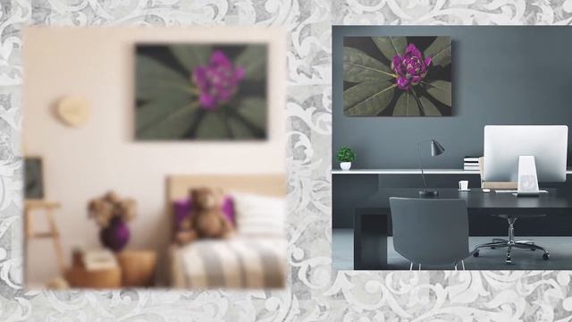 Hanging Canvas Picture - Floral Design: Deepest Target with Purple Rhododendron Flower 1008 смотреть онлайн