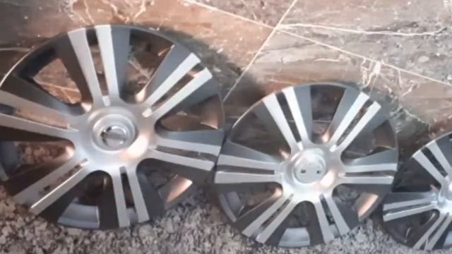Nissan Tiida hubcaps&wheelcover painting смотреть онлайн
