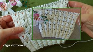 АЖУРНЫЙ УЗОР СПИЦАМИ 277 Вязание Узоры спицами Knitting patterns