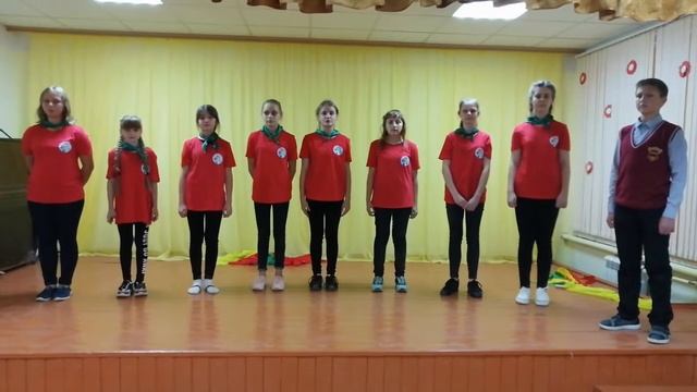 Выступление отряда ЮИД на марафоне творческих программ по безопасности дорожного движение