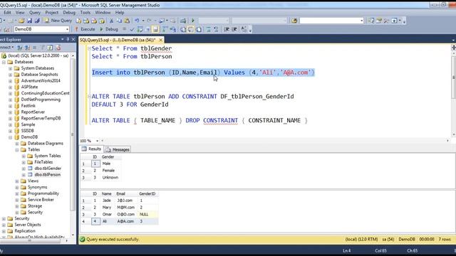 Default constraint in sql server|| arabic 4 смотреть онлайн