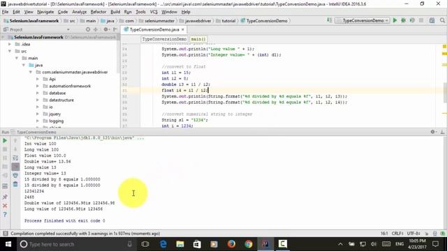 Selenium Java Webdriver - Java Data Type Conversion смотреть онлайн