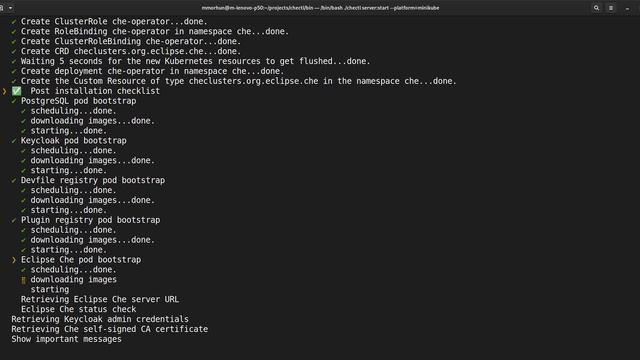 Installing Eclipse Che 7.15 RC on Minikube 1.11.0 смотреть онлайн