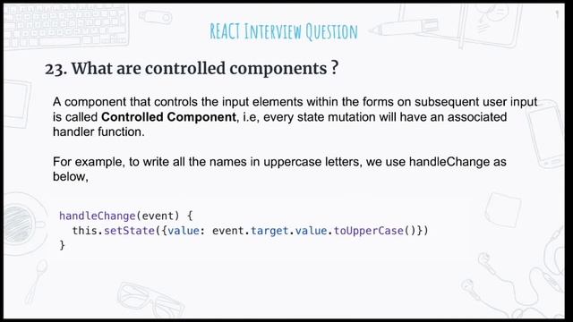 React Interview Question (Part 2): Top 15 Interview Questions on React JS in 2022 смотреть онлайн