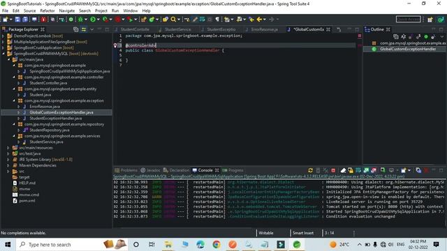 Create global exception in spring boot #java #springboot #coding #programming смотреть онлайн