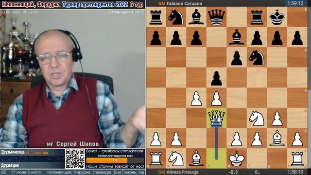 Турнир претендентов 2022 👑 Обзор 6 тура 🎤 Сергей Шипов ♕ Шахматы смотреть онлайн