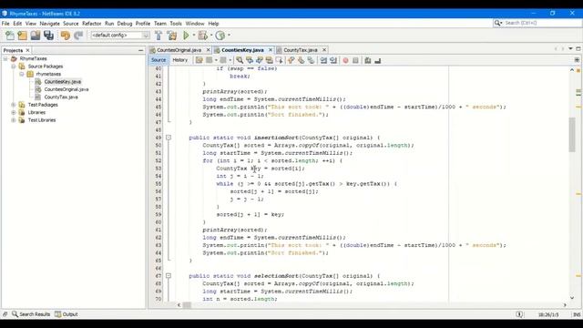 Using Efficient Sorting Algorithm in Java DS Project Part 2 смотреть онлайн