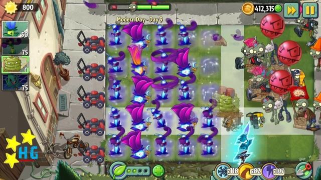 Plants vs Zombies 2 - Modern Day - Day 9 [Balloon Zombie] No Premium смотреть онлайн