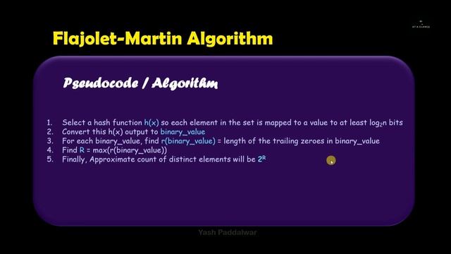 Flajolet-Martin Algorithm | Counting distinct elements in a stream | What makes it efficient? смотреть онлайн