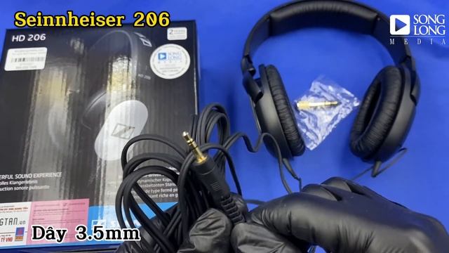 Unboxing 60s - SENNHEISER HD206 - Songlong Media смотреть онлайн