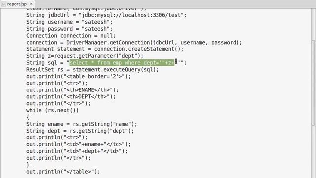 JDBC USING JSP CONNECTING TO MYSQL смотреть онлайн