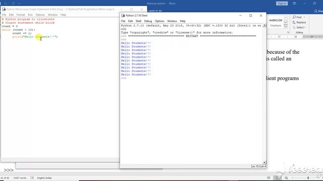 Python While Single Block 7 Part 85 смотреть онлайн