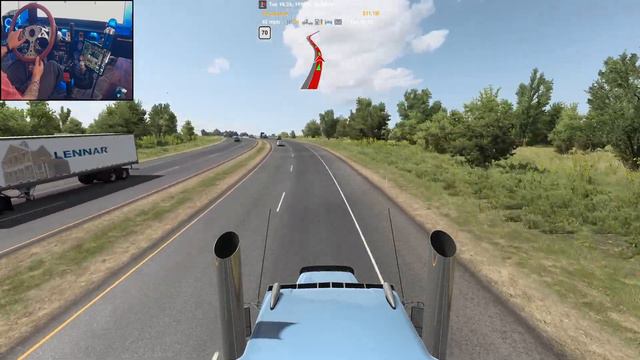 KANSAS! Ruda's updated Freightliner *SerialBlack DetroitDiesel 60* - ATS / PNG 1.09 / Logitech G923 смотреть онлайн